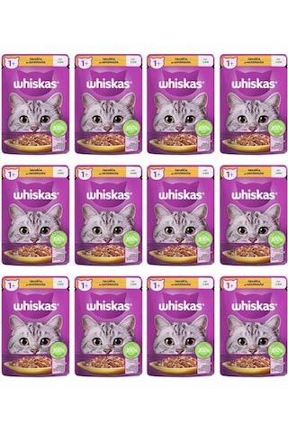 Whiskas Tavuklu Poşet Kedi Yaş Mama 85 G 12x