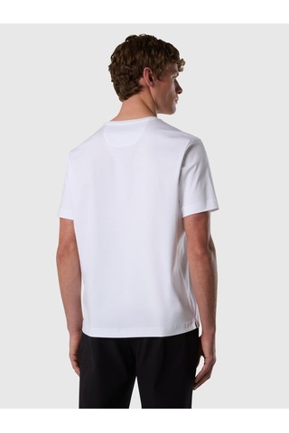 North Sails Kısa Kollu Bisiklet Yaka Pamuklu Erkek T-shirt-33475 Beyaz