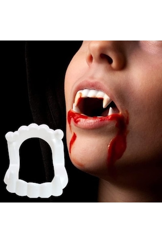 Halloween Cadılar Bayramı Vampir Dişi Çocuk Dişi 4 Lü Paket Diğer