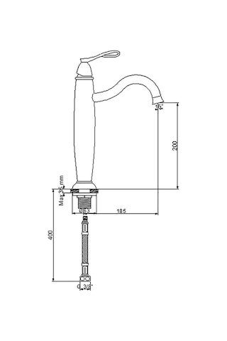 Newarc Golden Çanak Lavabo Bataryası Altın 951001