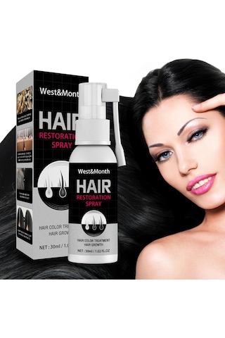Hızlı Saç Büyüme Spreyi Restorasyon Siyah Saç Anti Saç Dökülmesi Gri Saç Tedavi Serumu Beyaz Saç Onarım Saç Büyüme Ürünleri