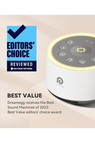Dreamegg D1 Ses Makinesi - Bebekler İçin Gece Işıklı - Beyaz