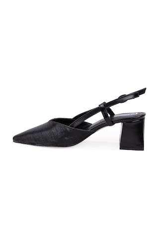 Dagoster Dza07-1296030 Siyah 6.5 Cm Kalın Topuklu Klasik Kadın Ayakkabı siyah