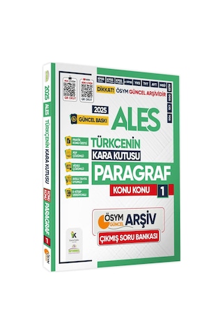 2025 Ales Kara Kutu Paragraf Ve Problemler Çıkmış Soru Bankası 2li Set Konu Özetli Video/pdf Çözümlü