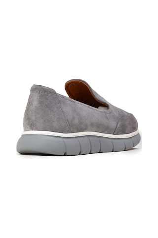 Deery Erkek Hakiki Süet Gri Loafer Ayakkabı - 02044mgrıe01