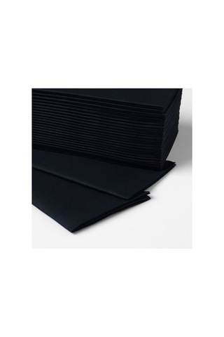 Ikea Mottaga Peçete, Siyah, 38x38 Cm, 25 Adet