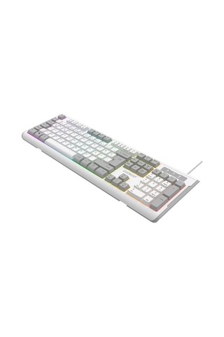 Everest Kb-74 Beyaz/gri Usb Rainbow Aydınlatmalı Q Membrane