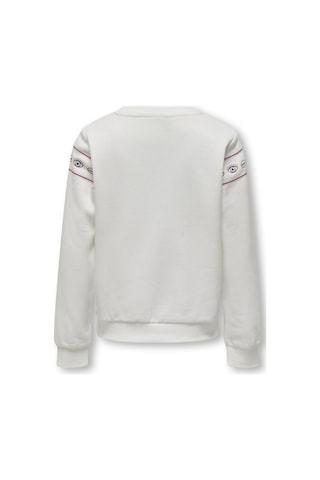Only Kogellıs Short L/s Eye O-neck Swt Kız Çocuk Turuncu Sweatshirt - 15303568