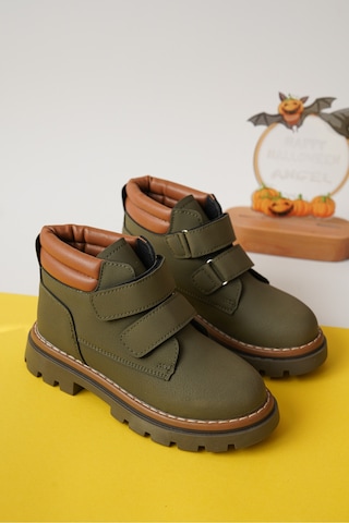 Daxtors Garantili D0cot33 Günlük Ortopedik Çocuk Unisex Soğuk Geçirmez Bot Haki