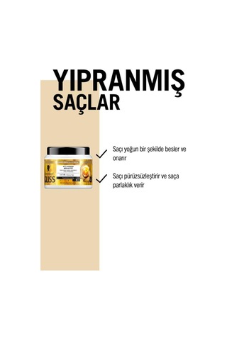 Gliss 4'ü1 Arada Hyaluron + Keratin + Marula Yağı Saç Maskesi 3 x 400 ML