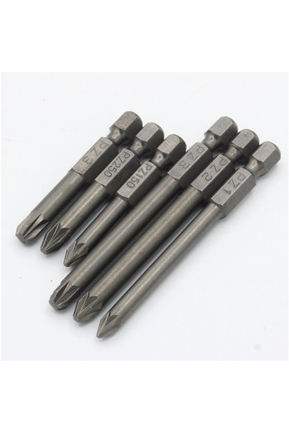 Pz1-1 Adet Uzun 50 Mm Pz1 Pz2 Pz3 Tornavida Bit Manyetik Pozidriv Pozi Tornavida Seti 1/4 "hex Shank S2 Güç Dereotu Aracı Hrc60 4436