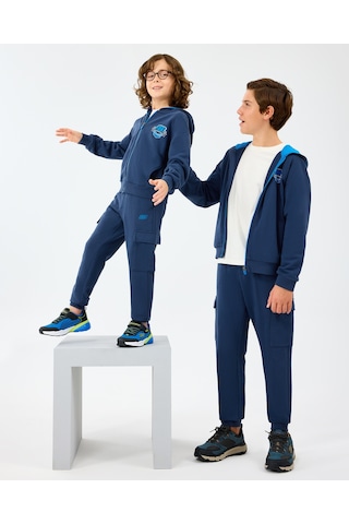 Skechers B Full Zip Sweatshirt Büyük Erkek Çocuk Lacivert Sweatshirt Sk2520016-0530 Lacivert