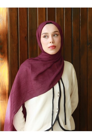 Moda Kaşmir Modal Kraş Şal Serisi MÜRDÜM