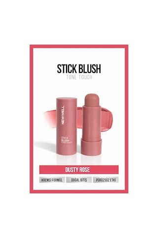 New Well Stick Blush Tone Touch Dusty Rose 02 Stick Allık 00