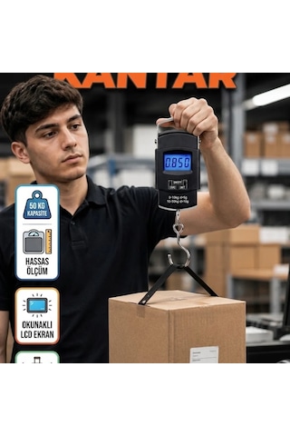 50 Kg Dijital El Terazisi Cep Tartısı Taşınabilir El Kantarı