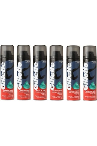 Gillette Tıraş Jeli Normal 6 x 200 ML