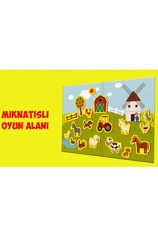 Calimera Toys Ahşap Mıknatıslı Seyahat Kitabı Çiftlik Oyunu
