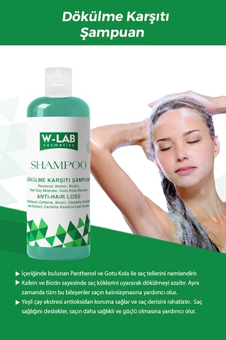 W-Lab Cosmetics Dökülme Karşıtı Şampuan 400 ML