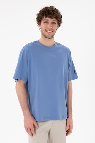 U.S. Polo Assn. Erkek Oversize Fit Bisiklet Yaka Koyu Mavi Tişört 50305859-VR032