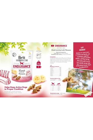 Functional Snack, Fiziksel Sağlığı Desteklemek İçin, Tahılsız, Kuzu Etli Ve Muzlu, Fonksiyonel Yetişkin Köpek Ödülü, 150 G