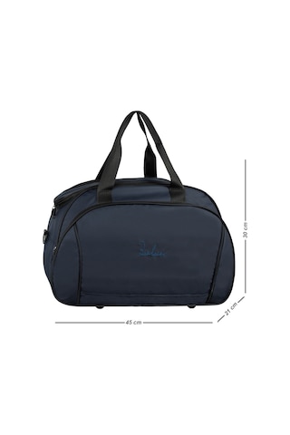 Galb Leather Modern Kumas Full Astarli Kopuklu El Ve Omuzda Tasinabilir Seyahat Ve Spor Cantasi Lacivert