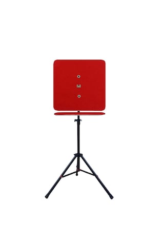 Raf Düzenekli Tripod Ayaklı Kare Dart Arkalık. Kırmızı