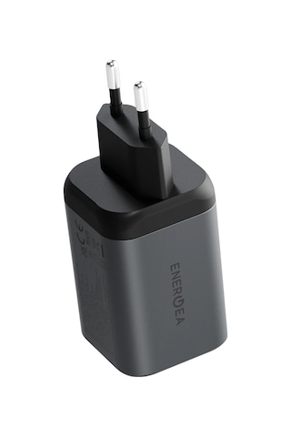 Energea Ampcharge Mini 100 2 Adet 100w Type-c Ve 1 Adet 30w Usb Çıkışlı Pd Pps Qc 3.0 Gan Hızlı Şarj Aleti - Siyah