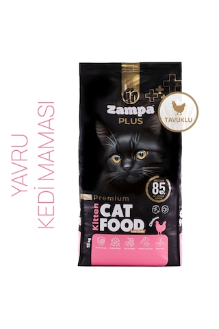 Zampa Plus Premium Tavuk Etli Yavru Kediler İçin Kuru Mama 15 KG