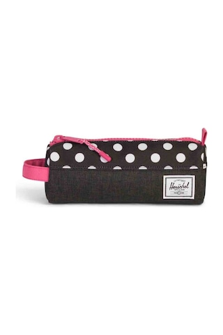 Herschel Settlement Case Black Crosshatch Pink Kalem Kutusu