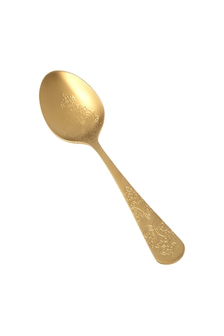 Jumbo Antique Titanyum Mat Gold 12 Kişilik 84 Parça Çatal Kaşık Bıçak Takımı Titanyum Mat Gold