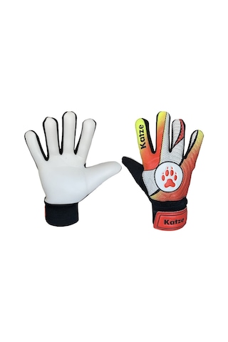 Katze Training Kaleci Eldiven Kırmızı Kırmızı - Beyaz