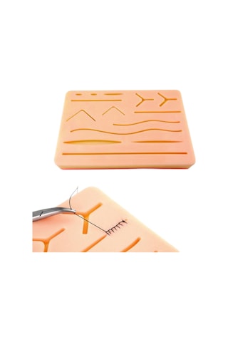 Akestoria Med FC-052 Esnek Dokusu Özel Yapı Silikonlu Sütür Eğitim Pedi 13 x 18 CM