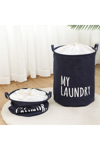 Skycity Büyük Kapasiteli Su Geçirmez Depolama Çanta - Yorgan, Giysi Ve Ev Eşyaları İçin Dayanıklı Kumaş, Sıkma Kordonlu Taşıma Ve Saklama Çantası Koyu Mavi Büyük Boy Büyük Boy Lacivert Naval