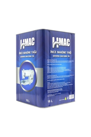 H-Mac İnce Makine Yağı Dikiş Makinesi Yağı 16 L