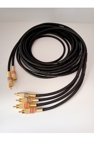 Amfi RCA Kablosu - El Yapım Bakır Parazit Yapmaz 2 Giriş 4 Çıkış