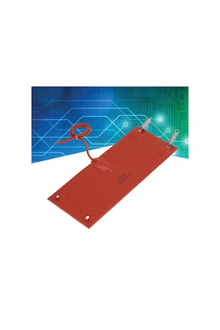 Vkemall 24v Dc 100w Silikon Isıtıcı Pad, 300x120mm, Su Geçirmez, Hızlı Isı, Motorlu Araçlar İçin Fabrika Makinaları, Tırlar, Traktörler