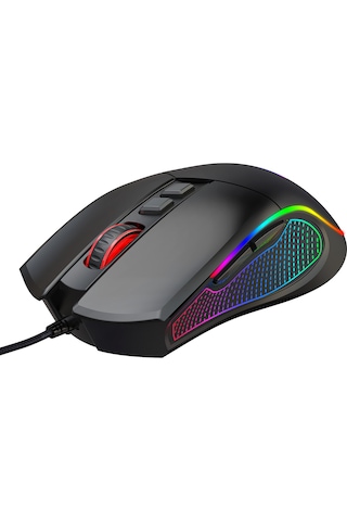 Crossfire V1 12800 Dpi Full Wide Rgb Özel Abs Doku & Kablolu Gaming Mouse - Siyah Gm-crossfıre-v1-b
