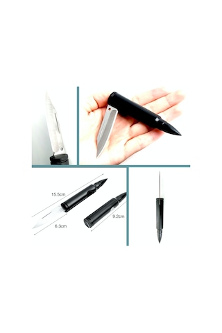 Omeniv Mini Kamp Çakı Kamp Bıçak Anahtarlık Çanta Outdoor Siyah