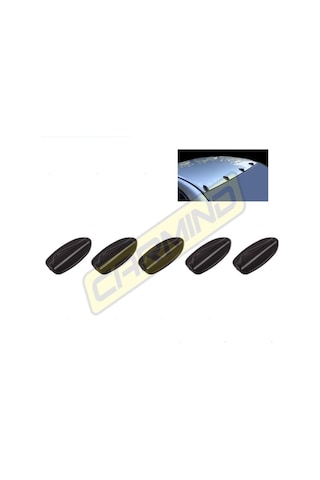 Otomarketin Mini 5 Li Balık Sırtı Anten Siyah