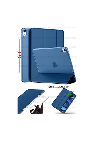 Apple Uyumlu iPad 10. Nesil 2022 10.9 Inç Tablet Flip Smart Standlı Akıllı Kılıf Smart Cover