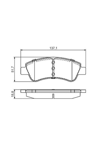 Citroen C3 1.4 2005-2016 Bosch Ön Balata Wva23599