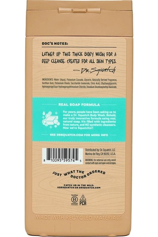 Dr. Squatch Men's Coconut Castaway Duş Jeli 414ml Hindistan Cevizi