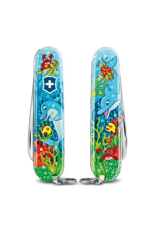 Victorinox 0.2373.E1 My First Victorinox Yunus Desenli Kamp Çakı ve B Çok Renkli
