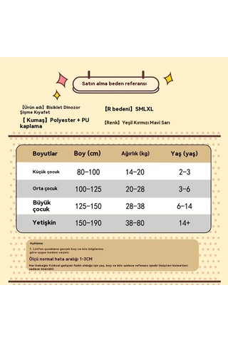 Unicomlifeerp Dinoşarj Kıyafetleri Çocuk Ve Yetişkin Aile Spor Etkinliği Kukla Yürüyüş Kostümleri Cadılar Bayramı Çocuk Gösteri Kostümleri Kırmızı 6-8
