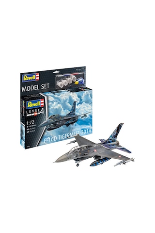Revell 1/72 Maket Uçak F-16D Tigermeet 2014 Boyalı Set N 63844
