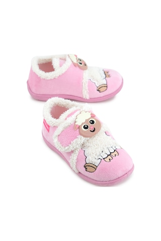 Gezer Kışlık Cırtlı Ayarlanabilir Rahat İç Taban Kız Çocuk Panduf Ayakkabı Ga2kpm.03366.00.r90.b42 Pembe