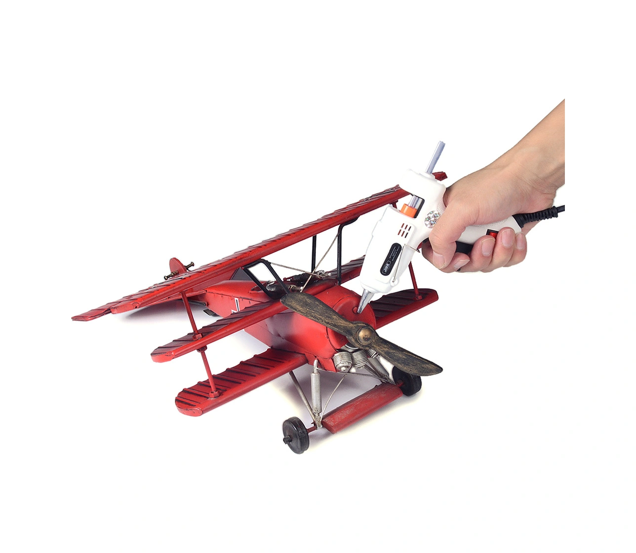 Youmex Mini Isı Kaynaklı Macun Tabancası 25w - 50 Adet Macun Çubuğu İle - Ergonomik Tutuş - Hızlı Isınma - Avrupa Şarjı S-601