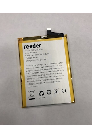 Reeder S19 Max Pro S Batarya 4000 Mah
