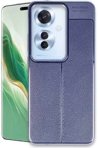 Newface - 130 - Oppo Reno 11f Kılıf Auto Focus Kapak - Csmo-tex - - Lacivert