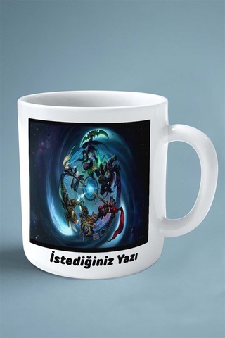 Starcraft Oyun Baskılı Kupa Bardak Çift Taraflı Kişiye Özel Model 2 Çok Renkli